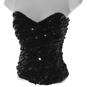 Bebe sequin corset M